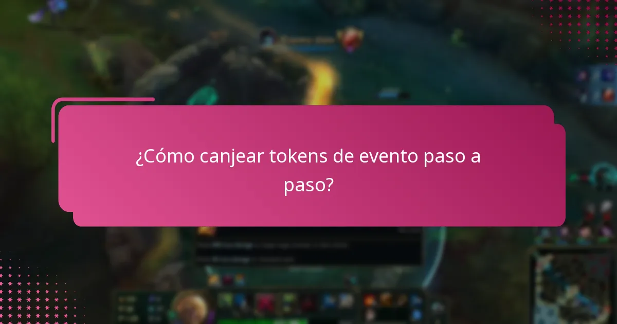 ¿Cómo canjear tokens de evento paso a paso?