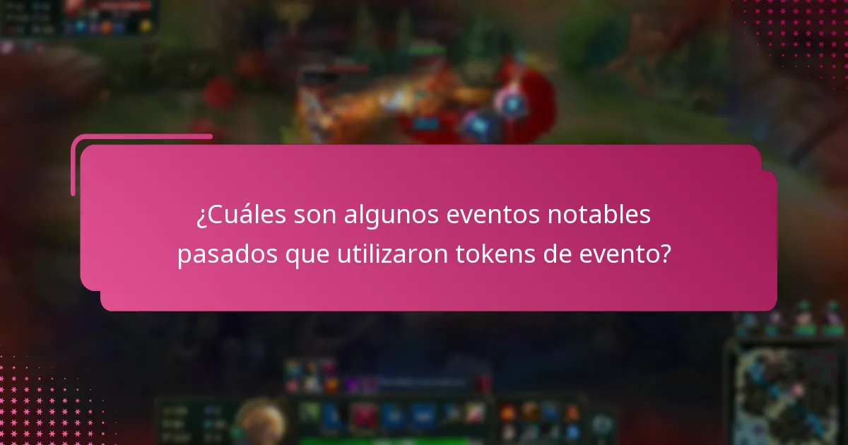 ¿Qué tokens de evento han ganado reconocimiento en la comunidad?
