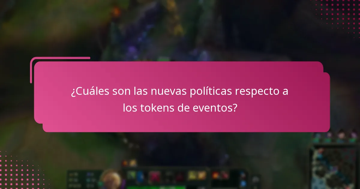 ¿Qué nuevas características se han añadido a los tokens de eventos?