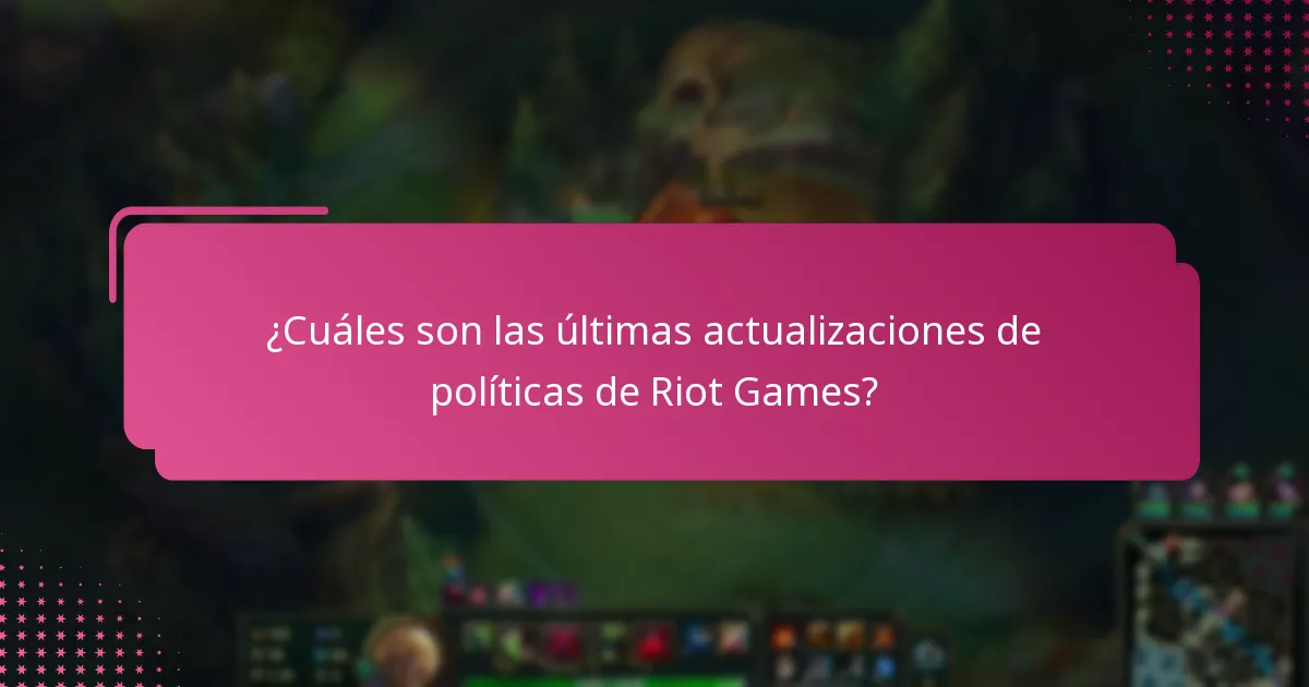 ¿Qué nuevas características se han introducido en Riot Games?