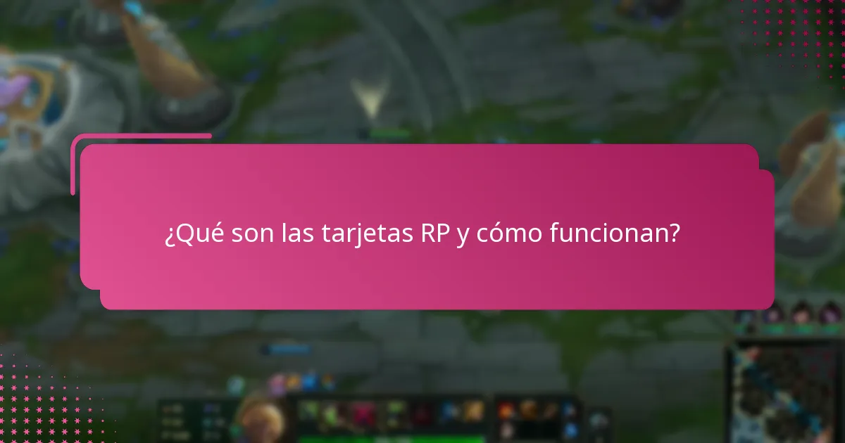 ¿Qué alternativas existen a las tarjetas RP?